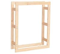 vidaXL Firewood Rack 80x25x100 cm Solid Wood Pine UK GF0