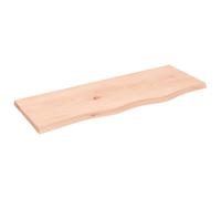 vidaXL Wall Shelf 80x30x2 cm Untreated Solid Wood Oak