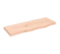 Vidaxl Wall Shelf 80X30X(2-4) Cm Untreated Solid Wood Oak