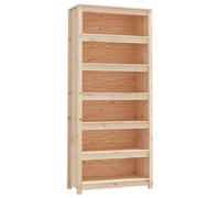 (Brown, 80 x 35 x 183 cm) vidaXL Solid Wood Pine Book Cabinet Display Organiser Multi Colours/Sizes