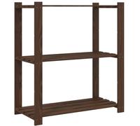 Storage Rack Storage Units Shelf Industrial Shelving Solid Pinewood vidaXL