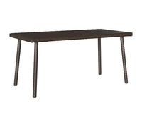 (brown, 80 x 40 x 37 cm) vidaXL Garden Coffee Table Rectangular Light Grey 40x40x37 cm Poly Rattan