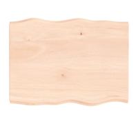 vidaXL Table Top 80x60x(2-4) cm Untreated Solid Wood Live Edge