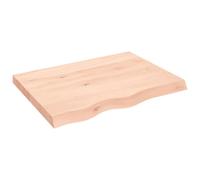 (brown, 80 x 60 x 6 cm) vidaXL Table Top Wooden Desk Top Dining Table Top Untreated Solid Wood Oak