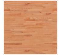 (brown, 80 x 80 x 2.5 cm) vidaXL Table Top Wooden Replacement Desk Top Dining Table Top Solid Wood Beech