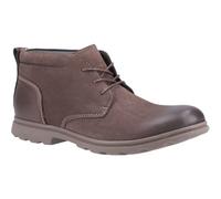 (Brown, 9 (Adults')) Hush Puppies Tyson Chukka Leather Men's Brown Boots