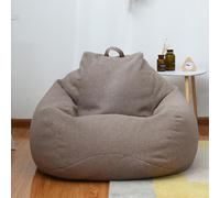 (Brown, 90 * 110cm) Brand New Extra Large Bean Bag Chairs Couch Sofa Cover Indoor Lazy Lounger For Adults Kids Hotsale! -e