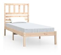 (brown, 90 x 190 cm) vidaXL Bed Frame Bed Base Bedstead Bedroom Mattress Foundation Solid Wood Pine