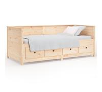 Vidaxl Day Bed Without Mattress 90X190 Cm Single Solid Wood Pine