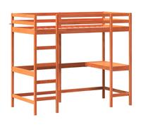 Loft Bed with Desk Kids Bedroom Bed Frame Bunk Bed Solid Wood Pine vidaXL