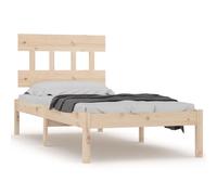 (brown, 90 x 190 cm) vidaXL Solid Wood Bed Frame Home Indoor Bedroom Bedstead Multi Colours/Sizes