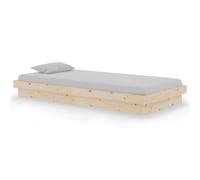 (brown, 90 x 190 cm) vidaXL Solid Wood Pine Bed Frame Wooden Home Platform Bed Multi Colours/Sizes