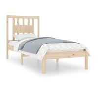 (Brown, 90 x 190 cm (W x L)) vidaXL Bed Frame Bed Base Bedstead Bedroom Mattress Foundation Solid Wood