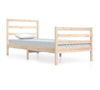 Bed Frame Solid Wood Pine 75x190 cm to 180 x 200 cm