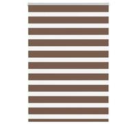vidaXL Zebra Blind Brown 95x150 cm Fabric Width 90.9 cm Polyester, Brown