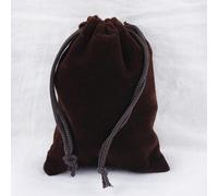 (brown, 9x12cm) 10pcs Velvet Drawstring Phone Bags Jewelry Gift Storage Case Wedding Party Favor Candy Pouches