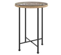 Vidaxl Dining Table 55 Cm Tempered Glass And Steel Dining Tables