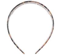 Brown Acetate Decorative Headband with Teeth, Non-slip Hair Accessory | Patterned Style, Party and Anniversary Use, Charming Finish, for Face Washing