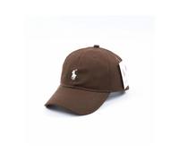 (Brown, Adjustable) Unisex Embroidery Baseball Caps Men's Casual Sports Cap Women's Outdoor Sun Shading and Sun Protection Trendy Hip Pop Couple Hat