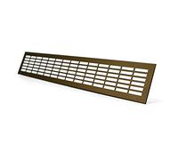Brown Aluminium Air Vent Grille 60mm x 400mm
