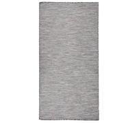 Berkfield Outdoor Flatweave Rug 100X200 Cm Brown And Black