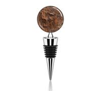 Brown And Copper Wine Stopper Reusable Wine Bottle Stopper Leak Proof Wine Corks Decorative Beverage Bottle Stoppers Silicone Bottle Cover for Wine Champagne Beer