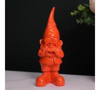 Brown and Ginger Small Love Heart Hands Gnome Ornament 20x8x7cm (Orange)
