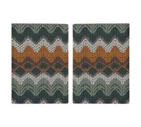 Brown And Green Pattern Passport Holder, ID Card Protector Case Passport Holder with Slot Passports Travel Wallet Document Cover for Women And Men