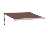 (brown and white, 350 x 250 cm) vidaXL Motorised Cassette Awning Retractable Awning Canopy Outdoor Awning