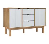 Solid Wood Pine Sideboard Wooden Cabinet Home Organiser Multi Colours vidaXL