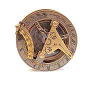 Brown Antique Size 2.05 inch Sundial Compass Working Directional Astrolabe Gifting Item