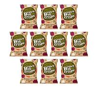 Brown Bag Crisps - Beetroot, Carrot & Parsnip Veggie Crisps 40g - Pack of 10