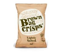 Brown Bag Crisps Lightly Salted 40 g (Pack of 20)