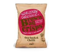 Brown Bag Crisps, Oak Smoked Chilli 150g Pack of, 1 count, (Pack of 10)