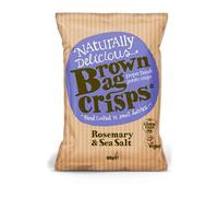 Brown Bag Crisps - Rosemary and Sea Salt 40g (Pack of 20)