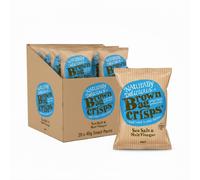 Brown Bag Crisps - Sea Salt & Malt Vinegar Crisps - 20 x 40g