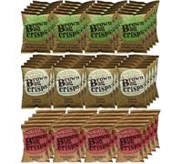 Brown Bag Lightly Salted, Cheddar & Onion, Oak Smoked Chilli Crisps 60 x 40g