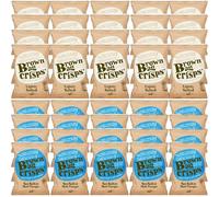 Brown Bag Retail Lightly Salted Crisps and Sea Salt & Malt Vinegar Crisps (2 Boxes)