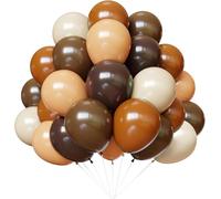 Brown Balloons, 67pcs Neutral Balloon Set, Dark Brown and Sand White Balloons, Tan Cocoa Coffee Beige Nude Latex Balloon for Neutral Bear Baby Shower Birthday Bridal Shower Party Decorations