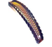 BROWN BANANA HAIR Clip Tort Large Barley Twist Clip Comb Ladies Hair Fish Grip Slide