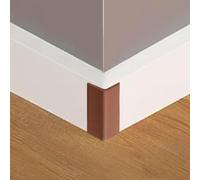 Brown Baseboard Corners Blocks Self Adhesive, Thickened Rubber Safety Corner Protectors Cushion, Soft Edge Furniture Wall Guards (4 PCS)
