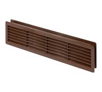 Door Air Vent Grille 460x135mm (18.1x5.3inch) Double Sided Brown Ventilation Cover ABS Plastic