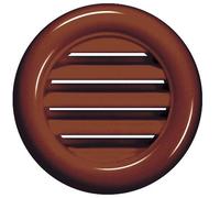 2X Ventilation Grille Diameter 40 mm Round Brown Insect Net Exhaust Air Grille Supply Air Exhaust Air Grille Ventilation Door Grille T71 br