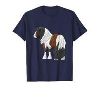 Brown Bay Pinto Skewbald Gypsy Vanner Tinker Cob Draft Horse T-Shirt