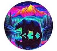 Brown Bear 1000 Piece Jigsaw Puzzle for Adults Animal Theme Colourful Jigsaws Challenge Games Creativity & Gift Giving 1000pcs (67.5x67.5cm)