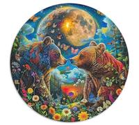 Brown Bear 1000 Piece Jigsaw Puzzle for Women, Men Animal Theme Colourful Jigsaws Educational Games Great Gift 1000pcs (67.5x67.5cm)