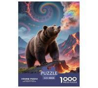 Brown Bear 1000 Piece Paper Jigsaw Puzzle 100% Recycled Cardboard Educational Games for Adults And Kids 38x26cm/1000pcs