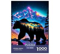 Brown Bear 1000-Piece Puzzle for Adult Challenging Puzzle Games Fun, Challenging & Brainteasing Games for Adults And Kids Age 12 Years Up Decoration Puzzle 38x26cm/1000pcs