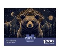 Brown Bear 1000 Piece Wildlife Paper Jigsaw Puzzle Colourful Educational Games for Adults And Kids 70x50cm/1000pcs