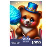 Brown Bear 1000 Pieces Premium Jigsaw Animal for Adults Cool Collage Effect, Fun Details, Educational, Challenging 70x50cm/1000pcs